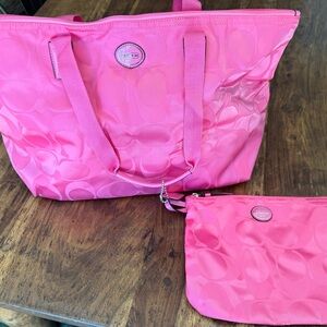 Coach Shoulder Bag with removable pouch